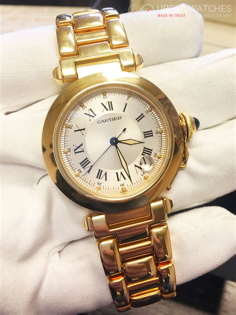 Gold Cartier Pasha Watch 